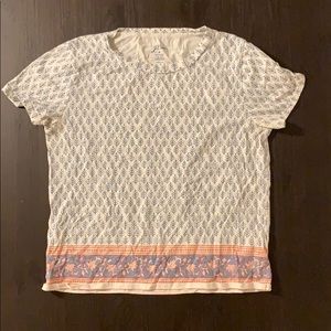 J.crew x block prints printed leaf tee
